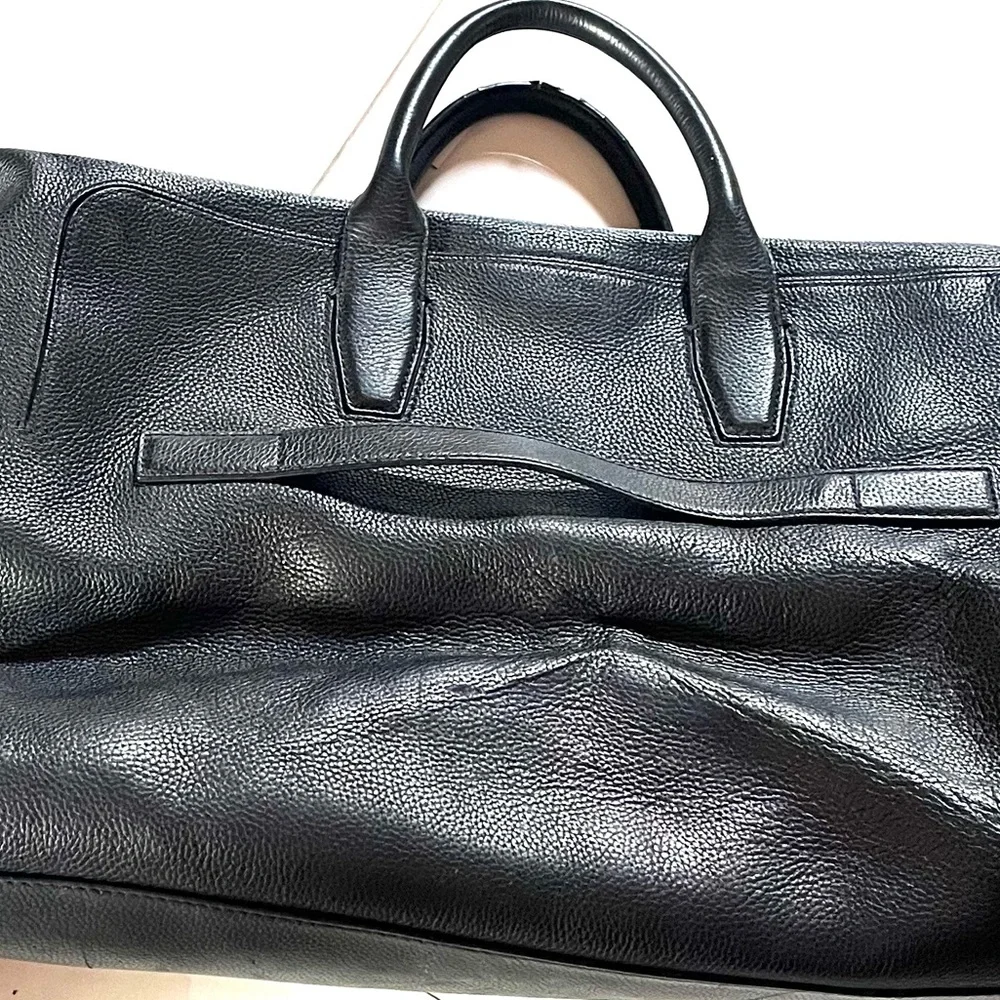 Boss Grained Leather Duffle Bag